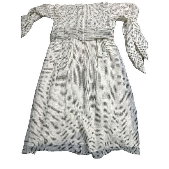 Burberry London England Dresse Silk Polka Dot bow neck sz 38 US 4 - Picture 10 of 16